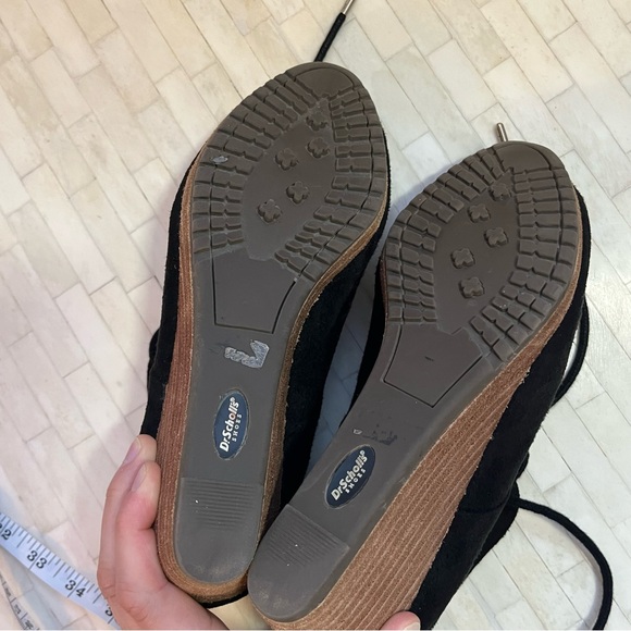 Dr. Scholl's Black Lace-Up Ankle Booties - Picture 6 of 9